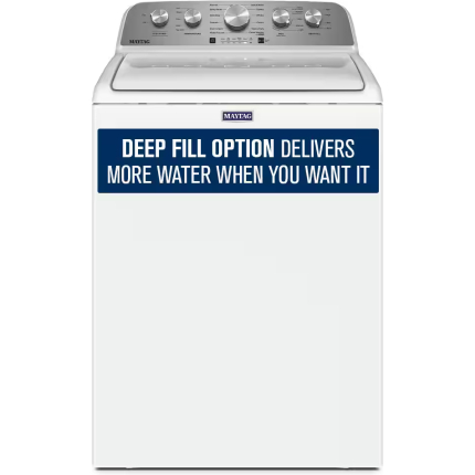 4.5 cu. ft. High-Efficiency White Top Load Washer Machine with Deep Water Wash and PowerWash Cycle