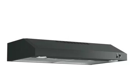 30 in. Over the Range Convertible Range Hood in Black, ENERGY STAR