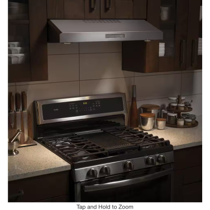 Profile 30 in. Over the Range Convertible Range Hood with LED Light in Stainless Steel