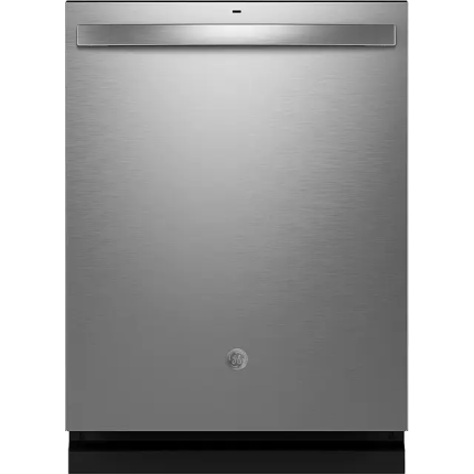 GE ENERGY STAR Fingerprint Resistant Front Control Dishwasher with Stainless Steel Interior and Sanitize Cycle - Stainless Steel