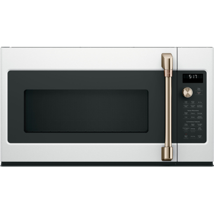Cafe 1.7 cu. ft. Convection Over-the-Range Microwave with Air Fry - Matte White